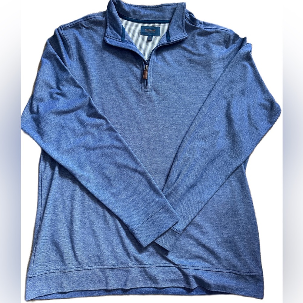 Fairlane Performance Half-Zip Jacket In Blue. Siz… - image 1